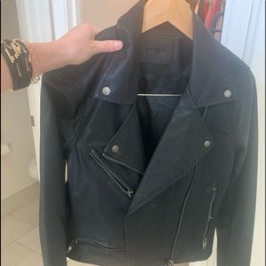 Black leather jacket from Nordstrom's-worn once.